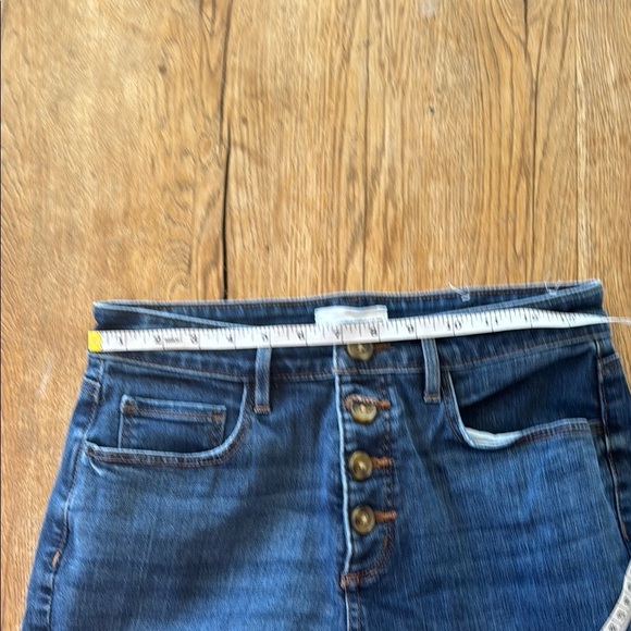 Loft Curvy High Waist Skinny Button Fly Jeans - Picture 7 of 8